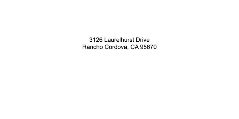 Rancho Cordova House: 3126 Laurelhurst Dr