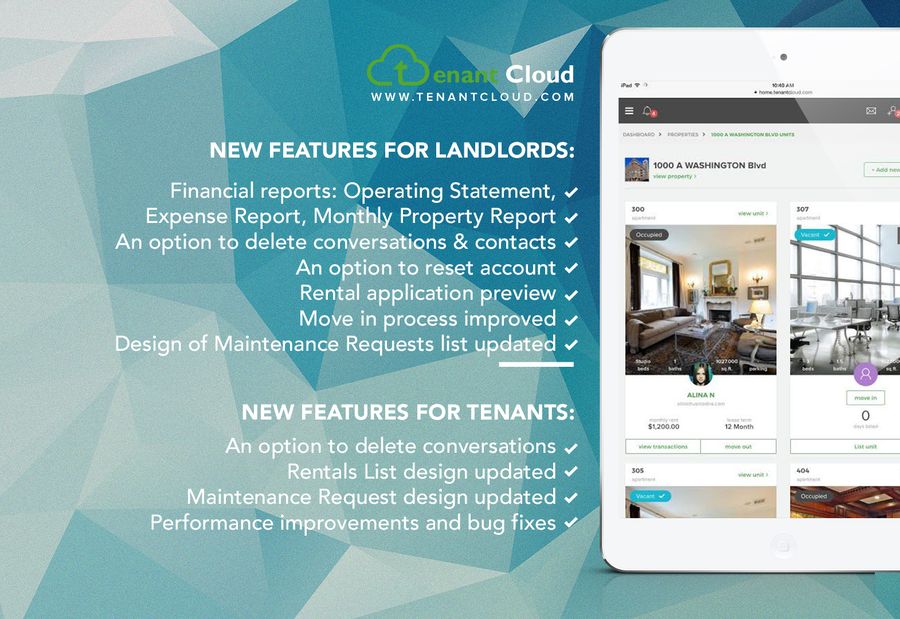 TenantCloud Latest Features